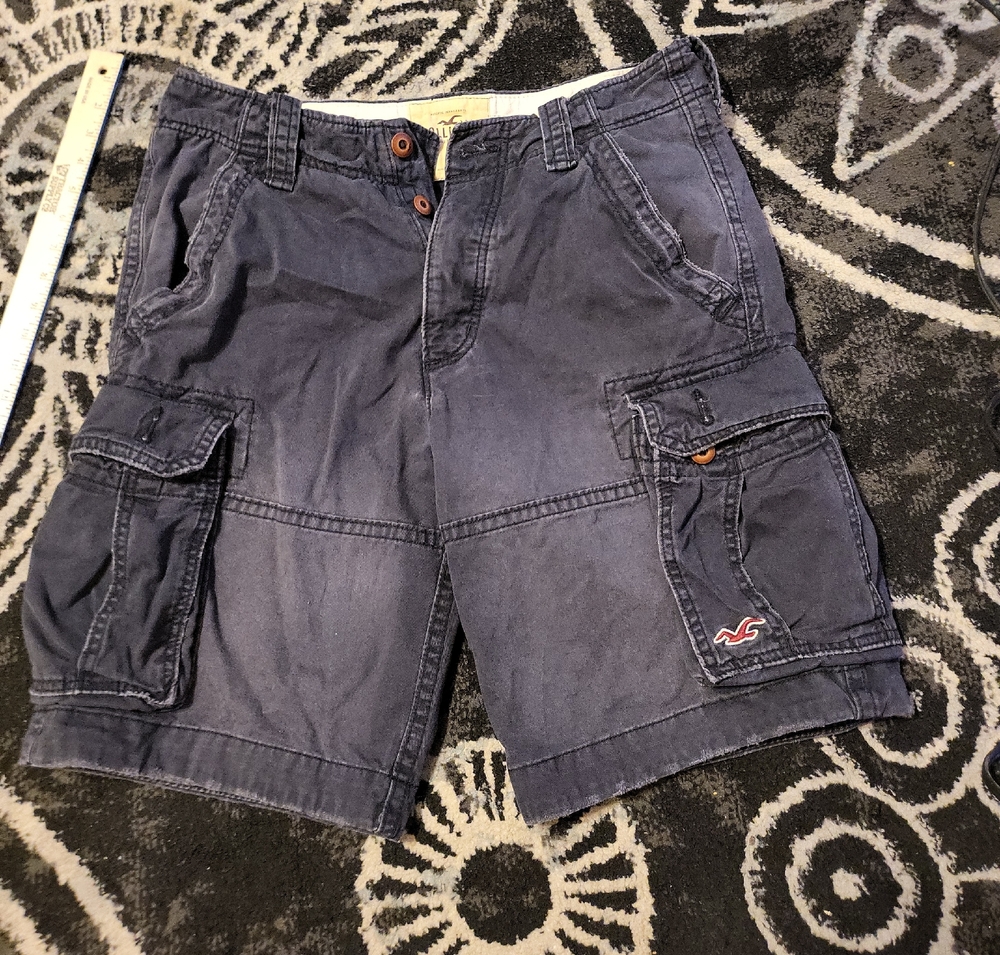 Hollister Men's Blue Cargo Shorts